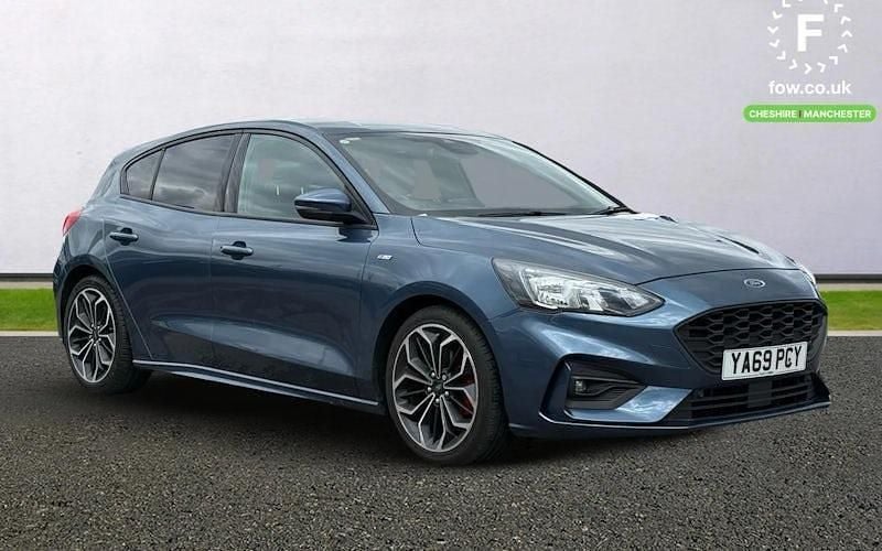 Blue Used 2019 Ford Focus ST-Line X Hatchback | £11,399 (Fair price) - Image 1/4