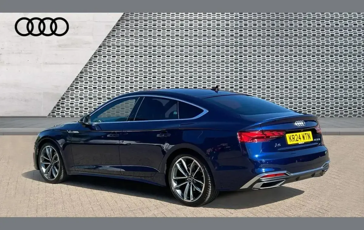 Used Audi A5 S-Line 200 HP (147 kW) 2024 Blue Hatchback