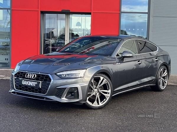 Grey Used 2022 Audi A5 S-Line Hatchback | £24,895 (Fair price) - Image 1/4