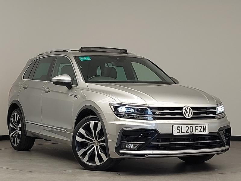Silver Used 2020 VW Tiguan R-line SUV | £22,498 (Fair price) - Image 1/4