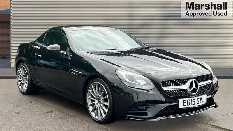 Blck Used 2019 Mercedes SLC300 AMG line Cabriolet | £19,390 (Expensive) - Image 1/4