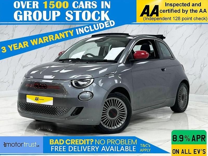 Grey Used 2023 Fiat 500e Red Cabriolet | £15,695 (Fair price) - Image 1/2