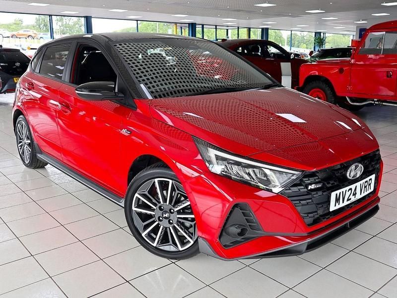 Red Used 2024 Hyundai i20 N Line Hatchback | £18,789 (Fair price) - Image 1/4