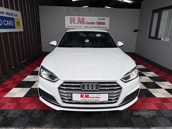 Used Audi A5 S-Line 190 HP (139 kW) 2018 White Coupe