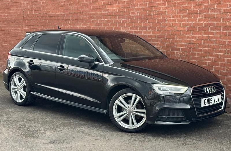 Used Audi A3 S-Line 150 HP (110 kW) 2019 Black Sedan