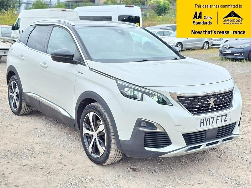 White Used 2017 Peugeot 3008 GT-line SUV | £11,488 (Fair price) - Image 1/4