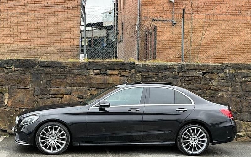 Used Mercedes C220 AMG Line Premium 170 HP (125 kW) 2018 Black Sedan