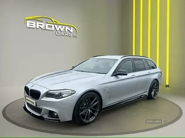 Used BMW 520 M Sport 184 HP (135 kW) 2014 Silver Estate