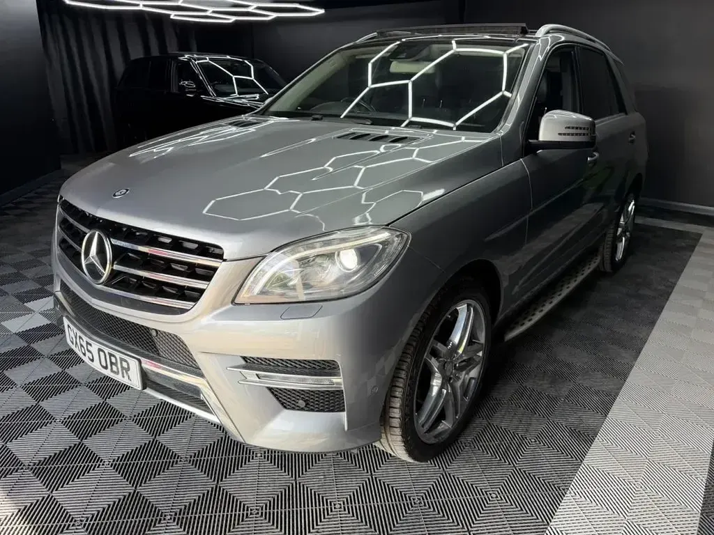 Used Mercedes ML350 AMG line 254 HP (186 kW) 2015 Silver SUV