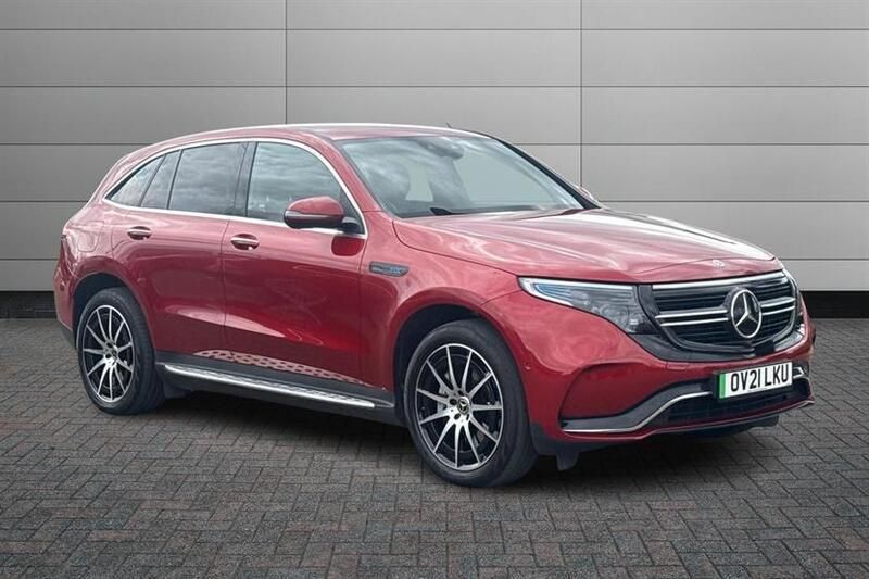Hyacinth red Used 2021 Mercedes EQC400 AMG line SUV | £25,750 (Good price) - Image 1/4