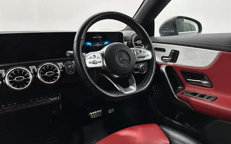 Used Mercedes CLA220 AMG line 190 HP (139 kW) 2019 Grey Coupe