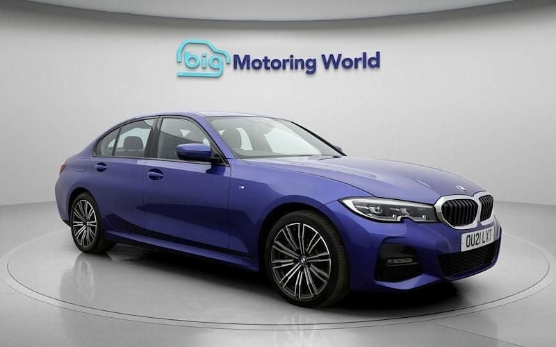 Used BMW 330e M Sport 292 HP (214 kW) 2021 Blue Sedan
