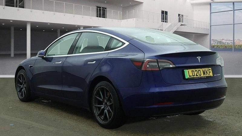 Used Tesla Model 3 Long Range AWD 77 kW (106 HP) 2020 Blue Sedan