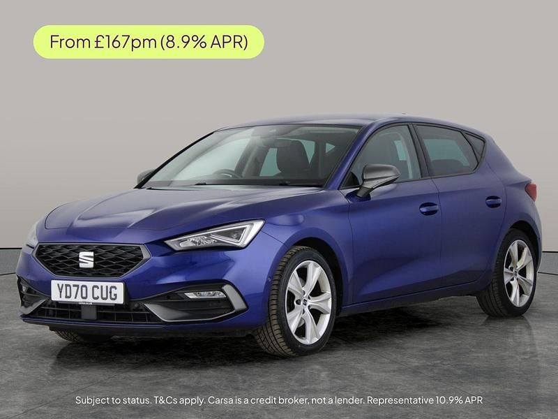 Used Seat Leon FR 130 HP (95 kW) 2020 Blue Hatchback