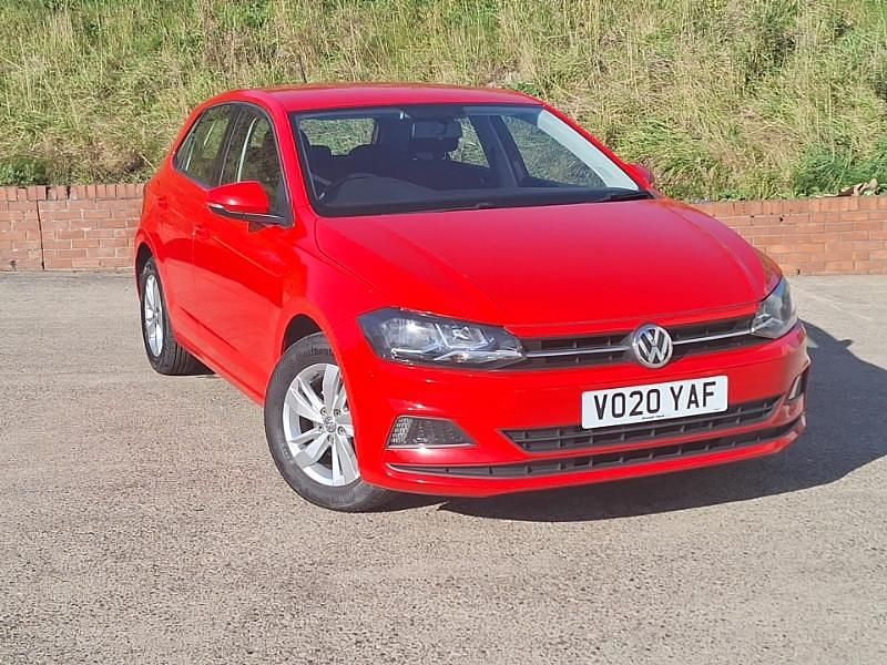 Red Used 2020 VW Polo SE Hatchback | £12,498 (Fair price) - Image 1/4