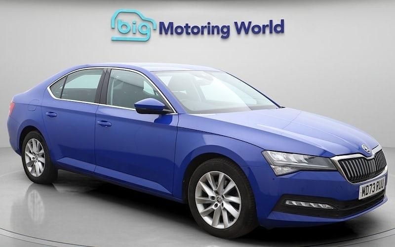 Used Skoda Superb SE 150 HP (110 kW) 2023 Blue Hatchback