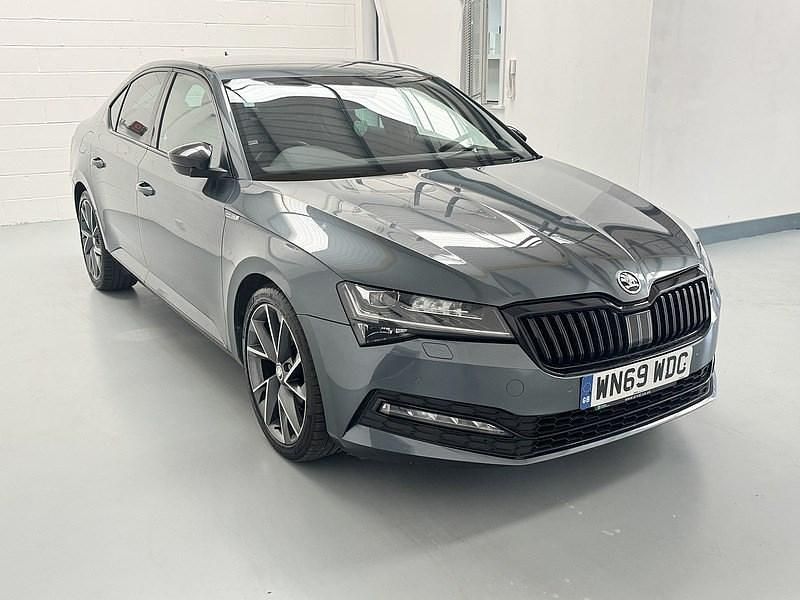 Grey Used 2019 Skoda Superb SportlinePlus Hatchback | £11,495 (Fair price) - Image 1/4