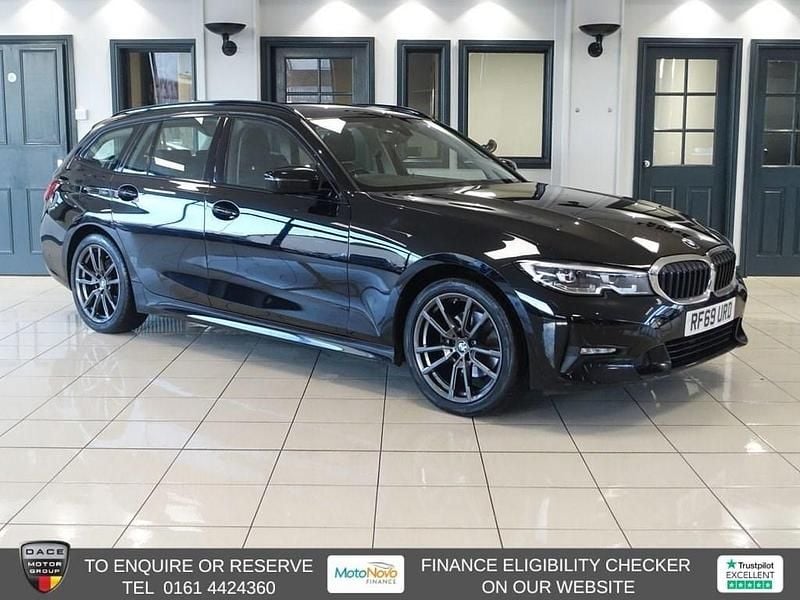 Black Used 2020 BMW 320 Sport Line Estate | £15,970 (Good price) - Image 1/4