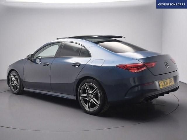 Used Mercedes CLA180 AMG line 136 HP (100 kW) 2022 Blue Sedan