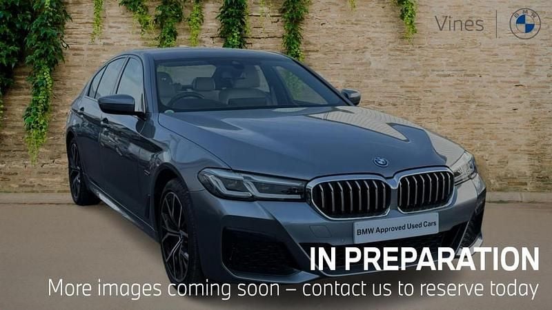 Blue Used 2022 BMW 545e M Sport | £37,386 (Fair price) - Image 1/4