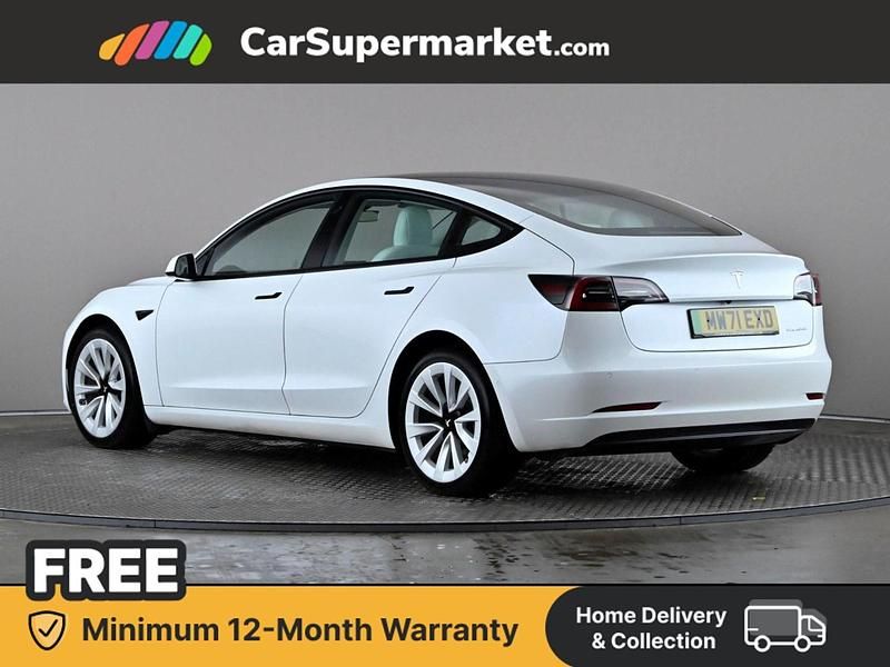 Used Tesla Model 3 Long Range AWD 77 kW (106 HP) 2021 White Sedan