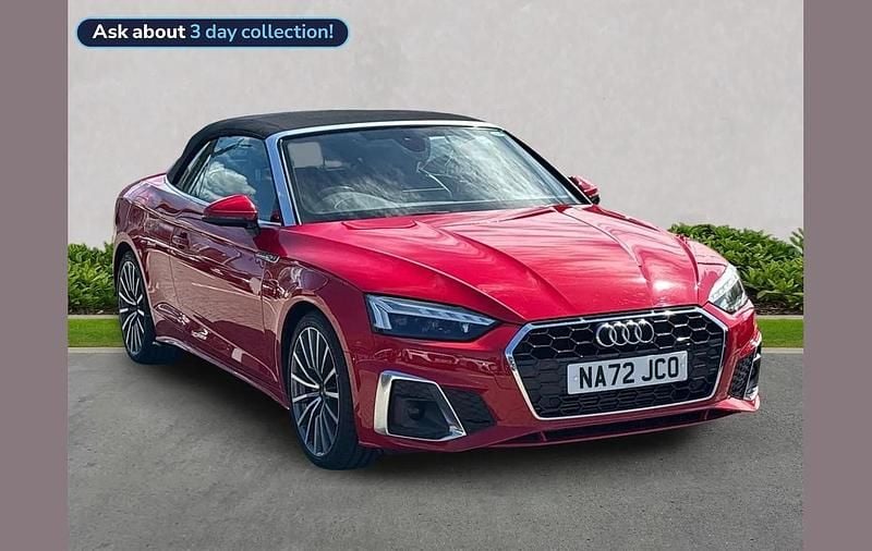 Used Audi A5 Cabriolet S-Line 245 HP (180 kW) 2022 Red Cabriolet