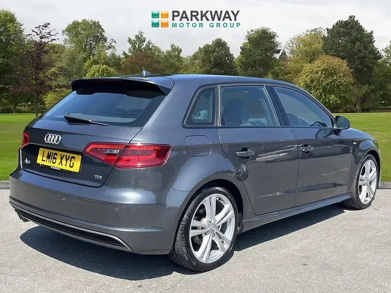 Used Audi A3 S-Line 184 HP (135 kW) 2016 Grey Hatchback