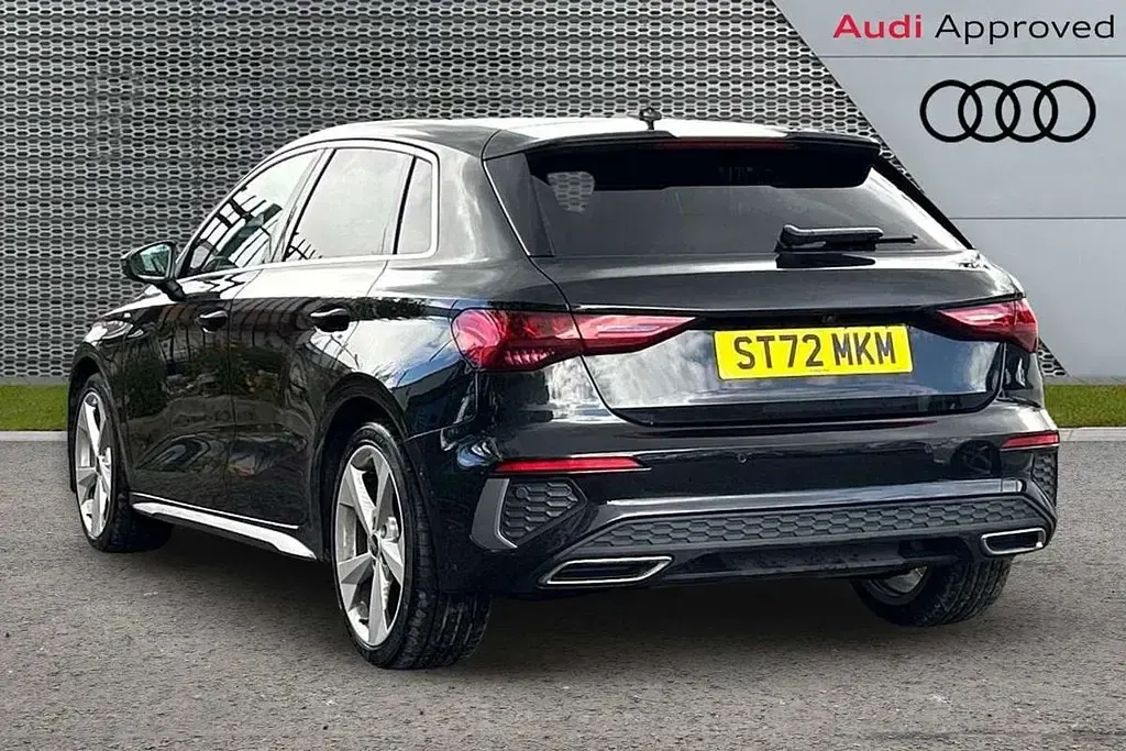 Used Audi A3 S-Line 148 HP (108 kW) 2022 Black Hatchback