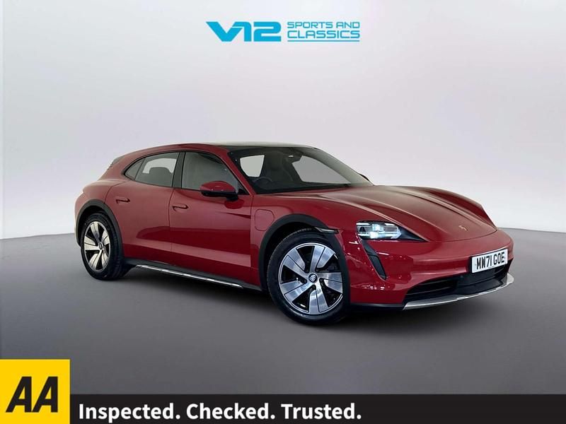 Used Porsche Taycan 350 kW (476 HP) 2021 Red Estate