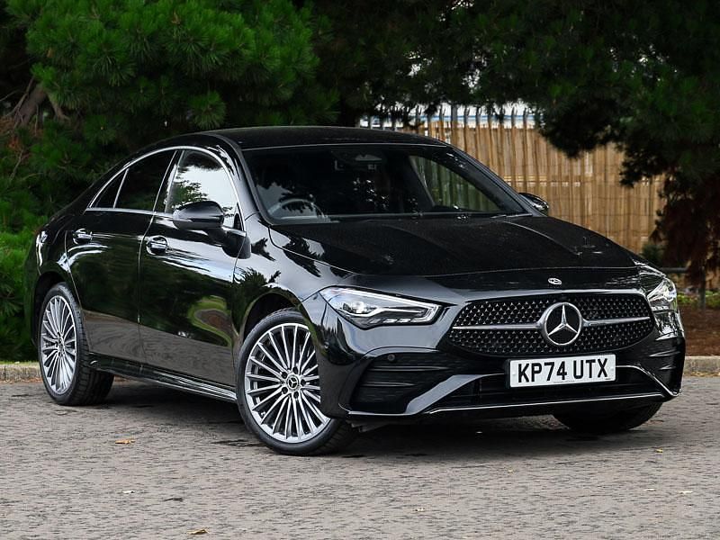 Black Used 2024 Mercedes CLA250e AMG Line Premium Sedan | £29,698 (Expensive) - Image 1/4