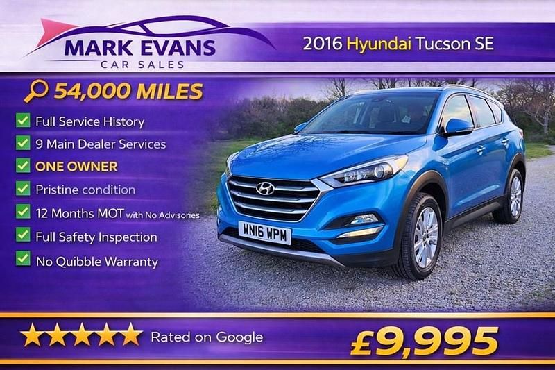 Used Hyundai Tucson SE 177 HP (130 kW) 2016 Blue SUV