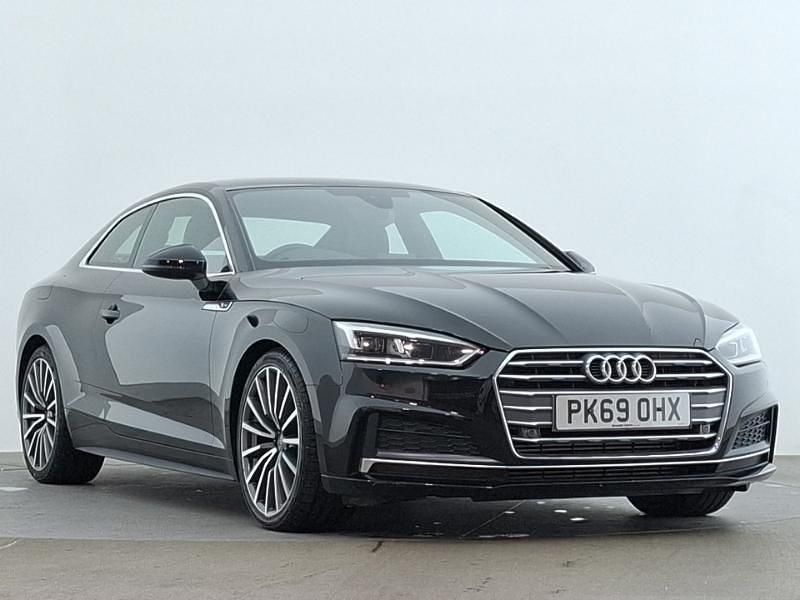 Used Audi A5 S-Line 150 HP (110 kW) 2019 Black Coupe