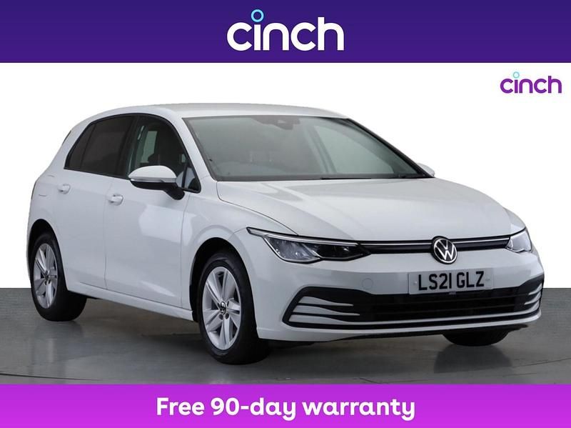 White Used 2021 VW Golf VIII Life Hatchback | £16,949 (Good price) - Image 1/3