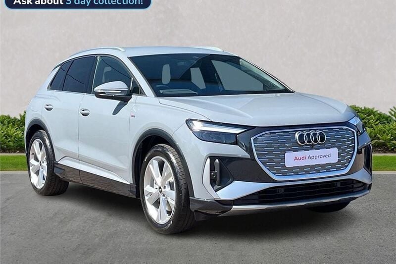 Grey Used 2025 Audi Q4 e-tron S-Line SUV | £37,949 (Fair price) - Image 1/4
