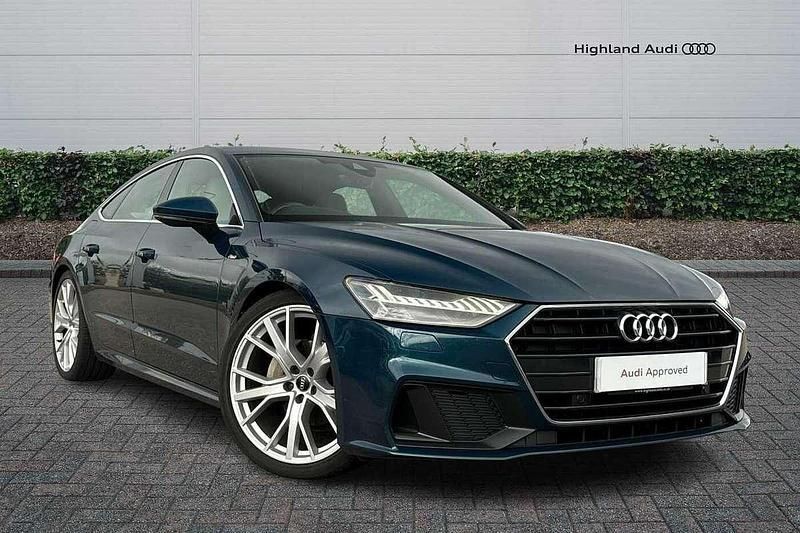 Blue Used 2020 Audi A7 Exclusive Hatchback | £30,985 - Image 1/4
