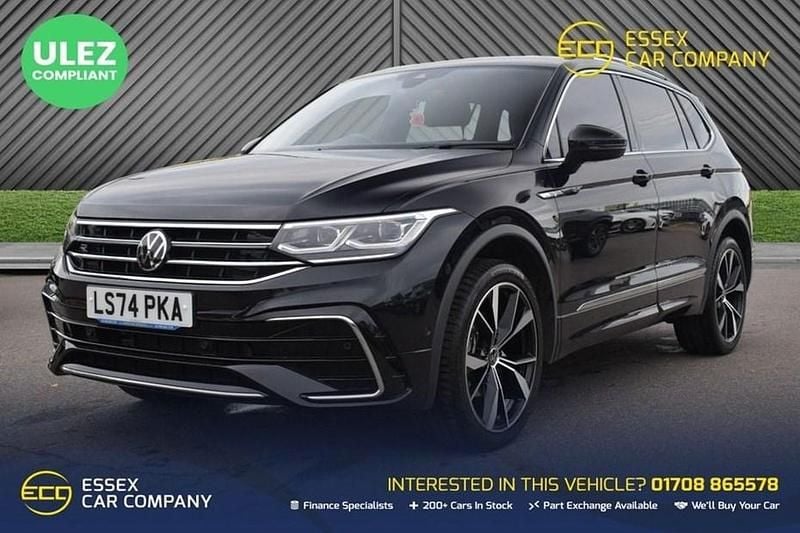 Black Used 2024 VW Tiguan Allspace R-line SUV | £31,895 (Fair price) - Image 1/1