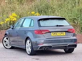 Used Audi A3 S-Line 150 HP (110 kW) 2017 Grey Hatchback