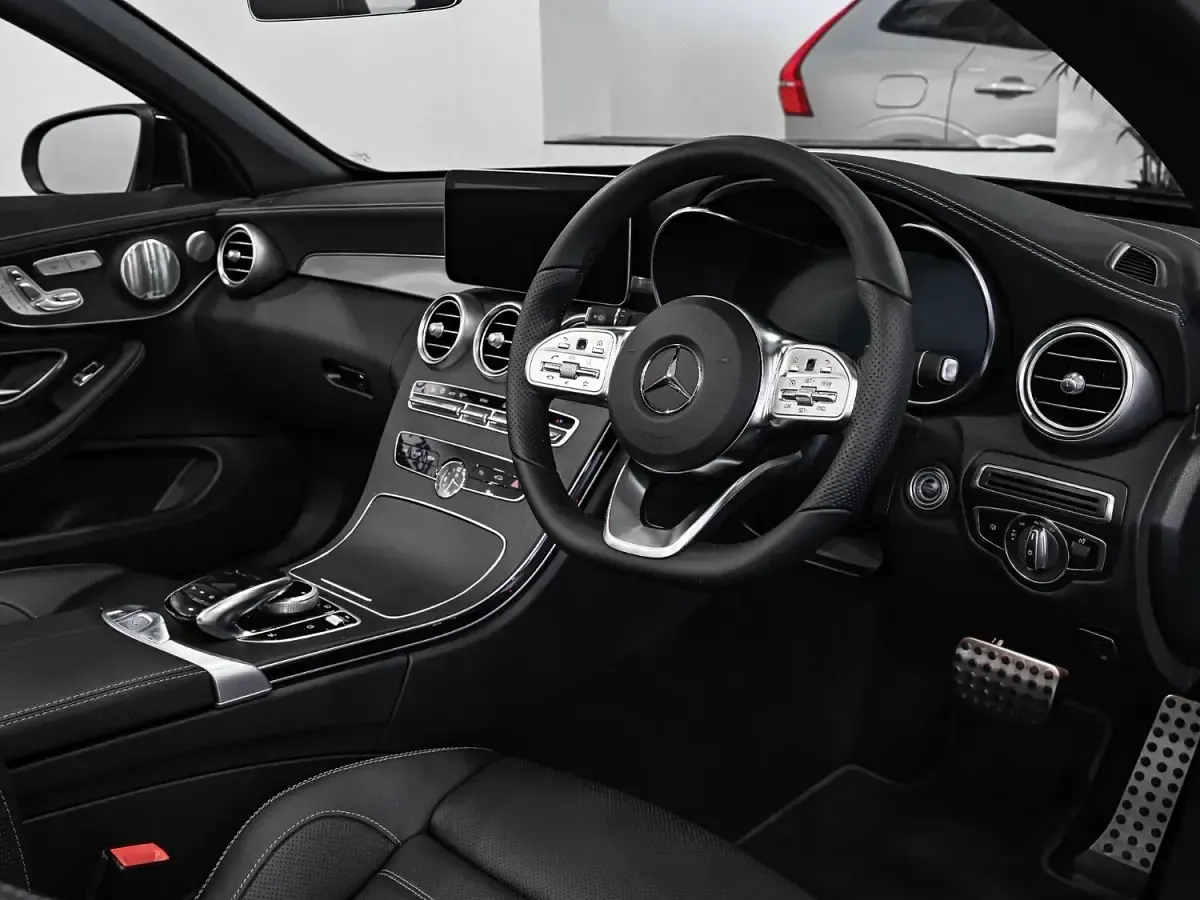 Used Mercedes C300 AMG line 258 HP (189 kW) 2023 Black Cabriolet