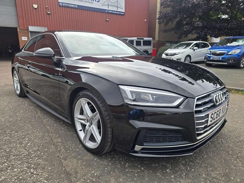 Black Used 2018 Audi A5 S-Line Coupe | £14,850 (Fair price) - Image 1/4