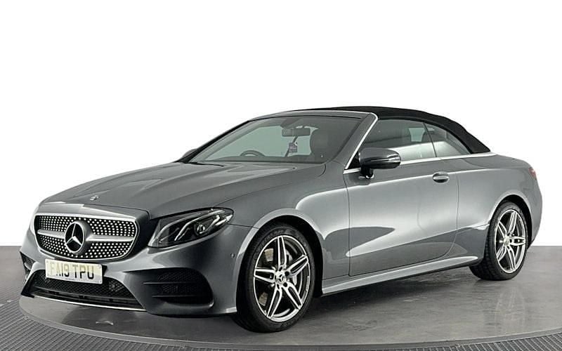 Used Mercedes E350 AMG line 313 HP (230 kW) 2019 Grey Cabriolet