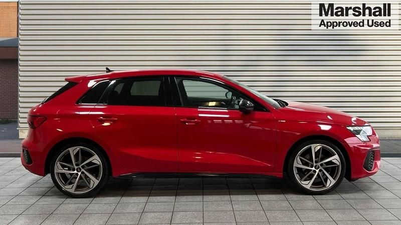 Used Audi A3 Black Edition 150 HP (110 kW) 2023 Red Sedan