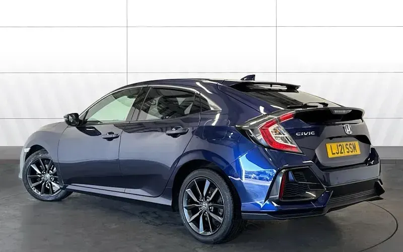 Used Honda Civic EX 126 HP (92 kW) 2021 Blue Hatchback