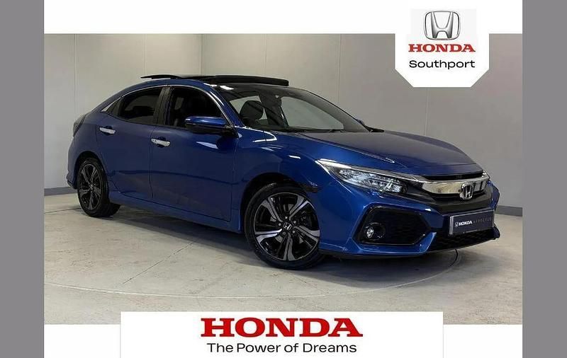 Brilliant sporty blue Used 2018 Honda Civic Prestige Hatchback | £15,495 (Fair price) - Image 1/4