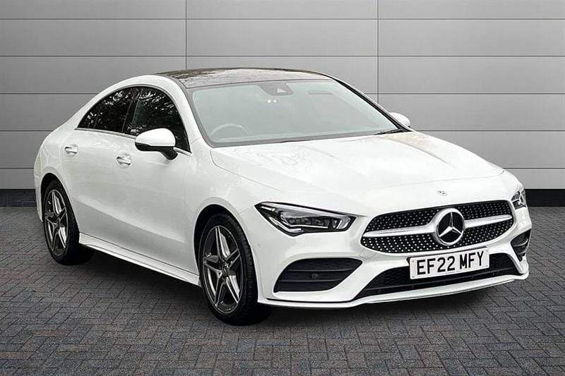 Digital white Used 2022 Mercedes CLA200 AMG Line Premium Plus Sedan | £26,850 (A bit pricey) - Image 1/4