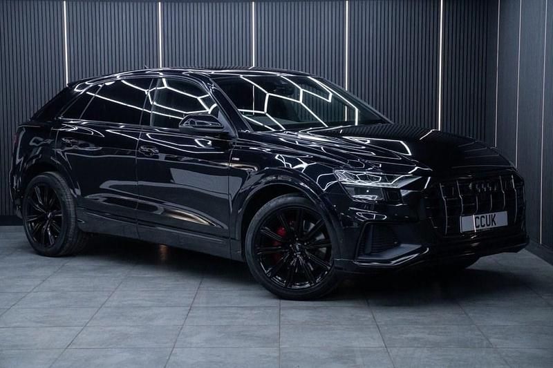 Black Used 2018 Audi Q8 S-Line SUV | £34,793 (Fair price) - Image 1/4