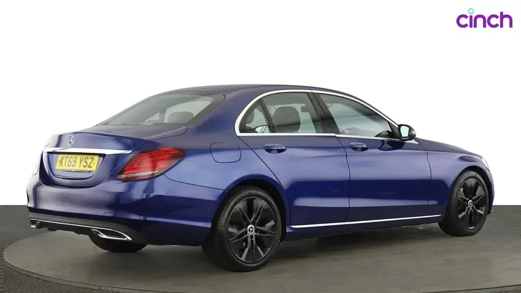 Used Mercedes C200 Premium 2020 Blue Sedan