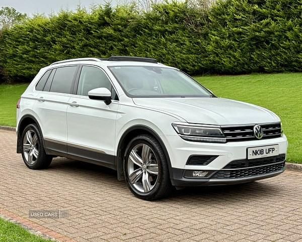 White Used 2018 VW Tiguan SEL SUV | £12,450 (Good price) - Image 1/4