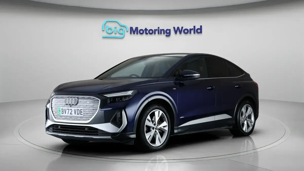 Used Audi Q4 Sportback e-tron S-Line 219 kW (299 HP) 2022 Blue SUV