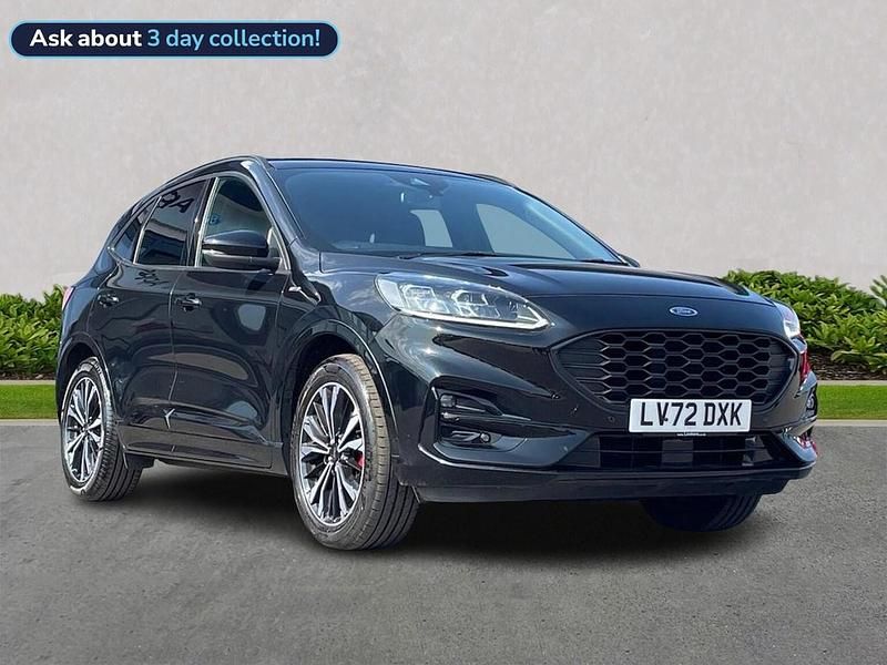 Black Used 2022 Ford Kuga ST-Line X SUV | £19,099 (Fair price) - Image 1/4