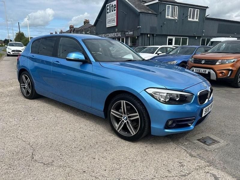 Used BMW 118 Sport Line 136 HP (100 kW) 2018 Blue Hatchback